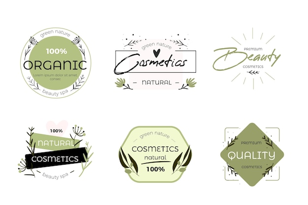 Download Free Nature Cosmetics Logo Collection Design Free Vector Use our free logo maker to create a logo and build your brand. Put your logo on business cards, promotional products, or your website for brand visibility.