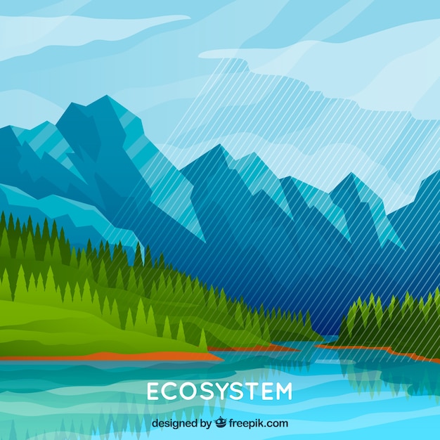 Free Vector Nature And Ecosystem Concept 2884