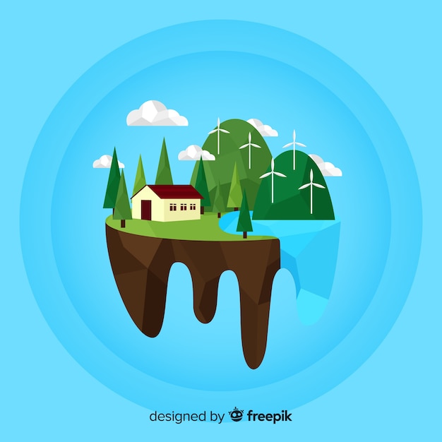 Free Vector | Nature and ecosystem concept