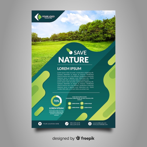 Free Vector | Nature flyer template