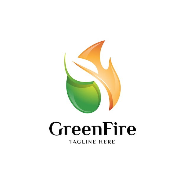 Download Free Nature Green Leaf And Fire Logo Premium Vector Use our free logo maker to create a logo and build your brand. Put your logo on business cards, promotional products, or your website for brand visibility.
