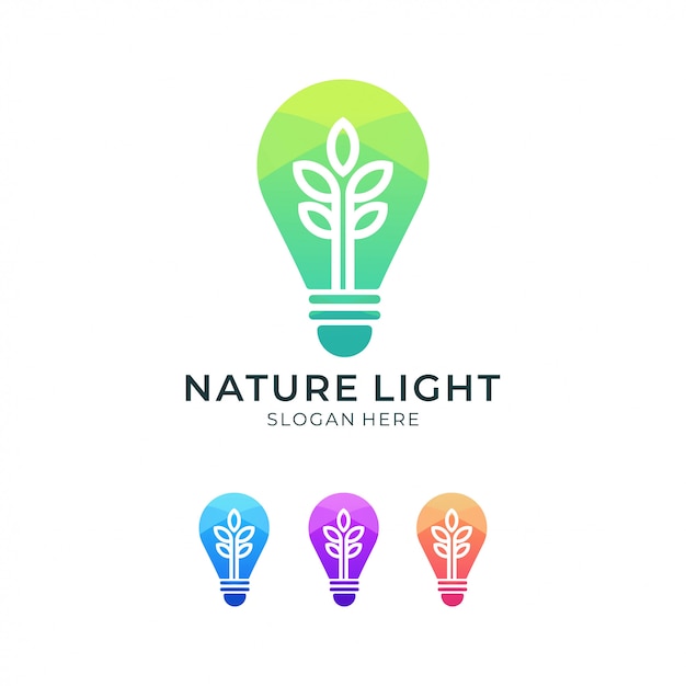 Download Free Nature Lamp Colorful Logo Design Set Premium Vector Use our free logo maker to create a logo and build your brand. Put your logo on business cards, promotional products, or your website for brand visibility.