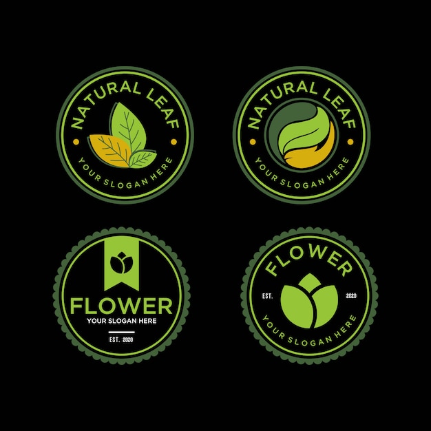 Download Free Nature Leaf And Flower Vintage Logo Design Template Premium Vector Use our free logo maker to create a logo and build your brand. Put your logo on business cards, promotional products, or your website for brand visibility.