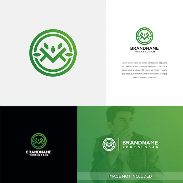 Download Free Nature M Logo Design Inspiration Premium Vector Use our free logo maker to create a logo and build your brand. Put your logo on business cards, promotional products, or your website for brand visibility.