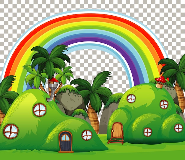 Free Vector | Nature outdoor fairy tale theme on transparent background