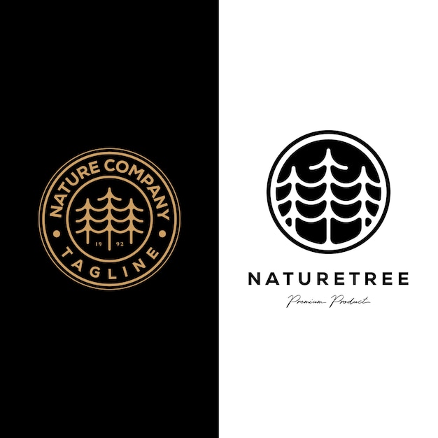 Download Free Nature Tree Company Pine Logo Emblem Illustration Design Premium Use our free logo maker to create a logo and build your brand. Put your logo on business cards, promotional products, or your website for brand visibility.
