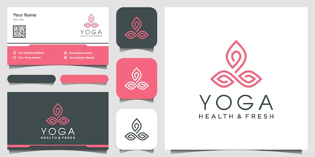 Download Free Nature Yoga Logo Design Inspiration With Line Art Style And Use our free logo maker to create a logo and build your brand. Put your logo on business cards, promotional products, or your website for brand visibility.