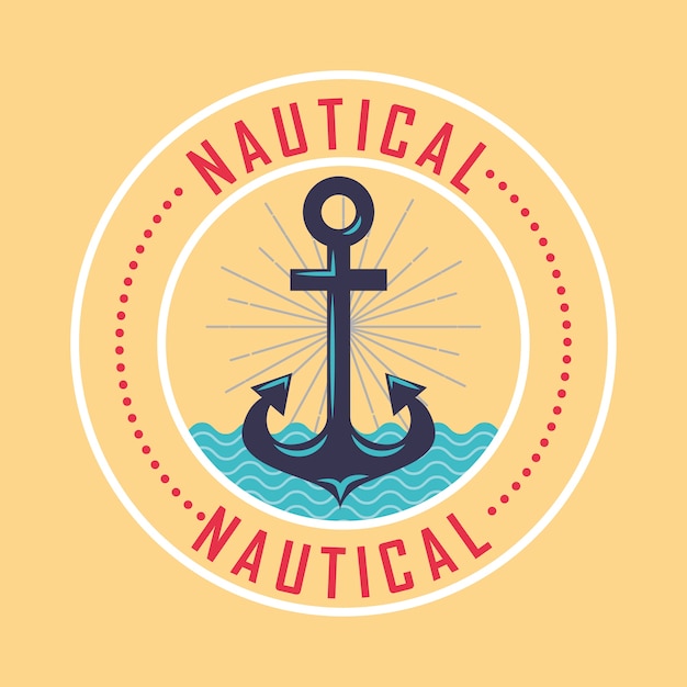 Premium Vector | Nautical maritime design