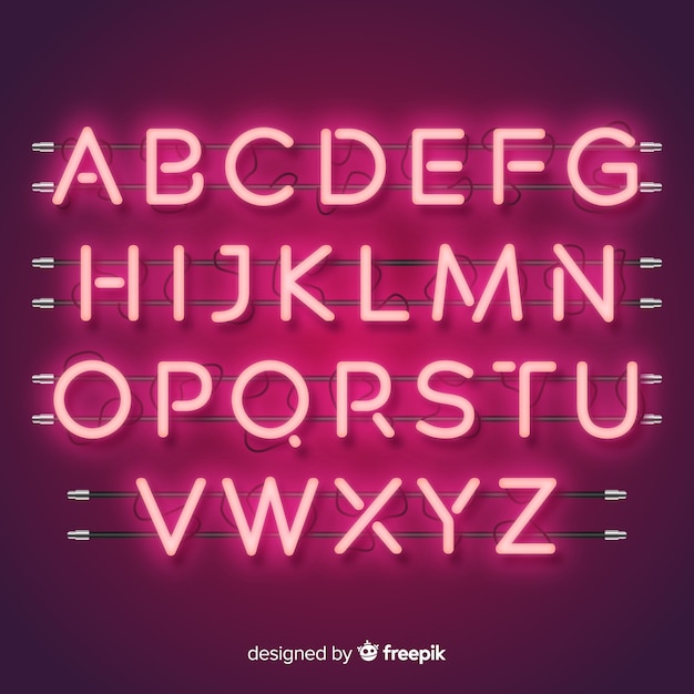 Neon Font Images Free Vectors Stock Photos Psd