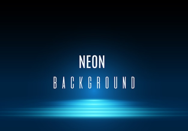 Premium Vector | Neon background. illustration with blue light effect.