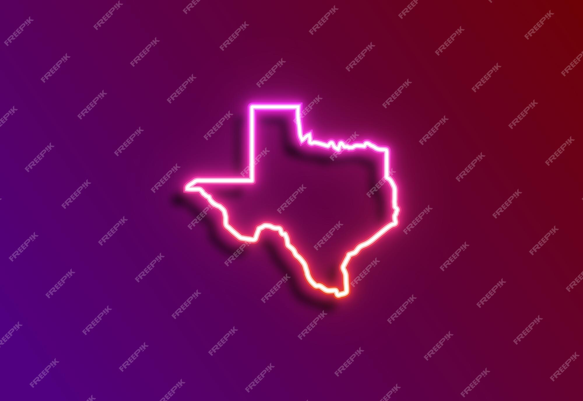 Premium Vector The Neon Glow Of Texas Map Vector Illustration 9941