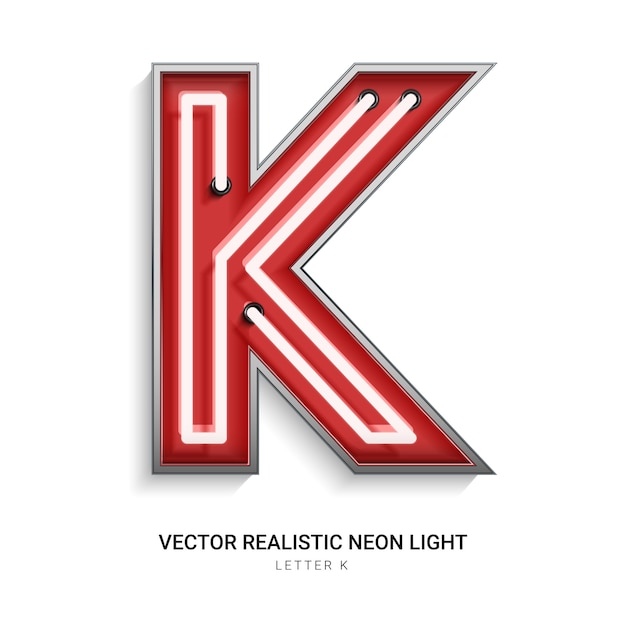 Download Free Neon Letter K Premium Vector Use our free logo maker to create a logo and build your brand. Put your logo on business cards, promotional products, or your website for brand visibility.