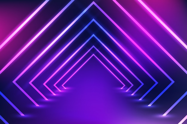 Premium Vector Neon Lights Background Design