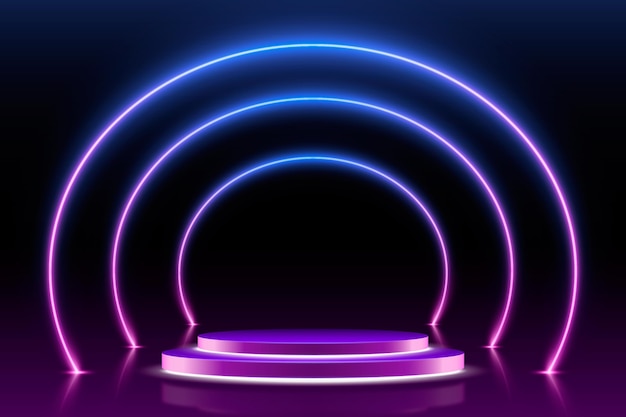 Free Vector | Neon lights background style