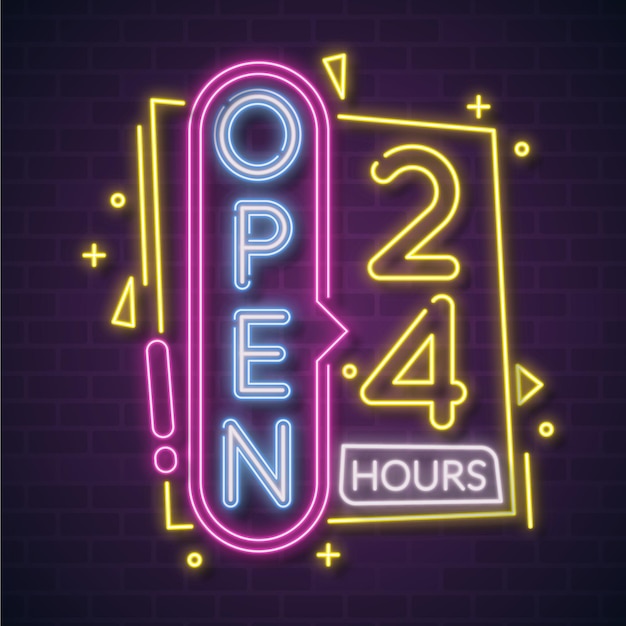 free-vector-neon-open-twenty-four-hours-sign