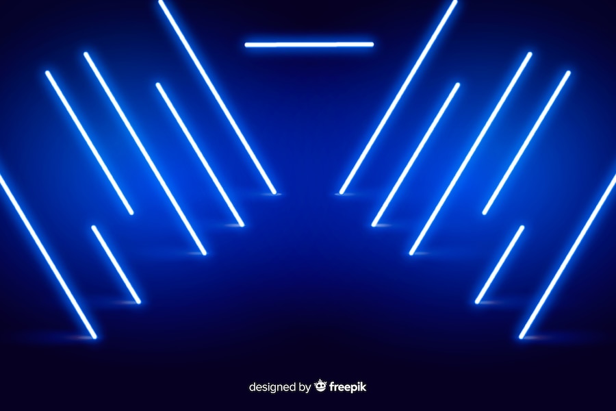 Free Vector Neon Stage Lights Background 