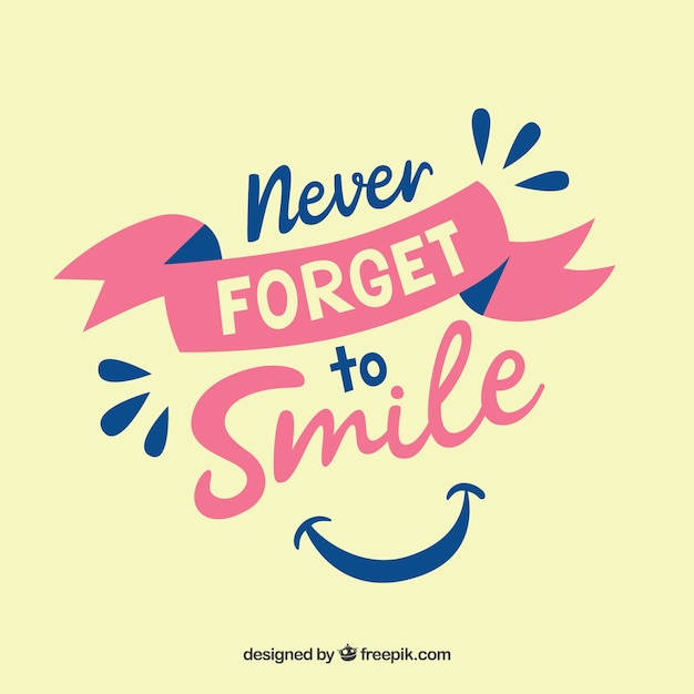 Download Never forget to smile background Vector | Free Download