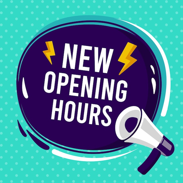 free-vector-new-opening-hours-sign-concept