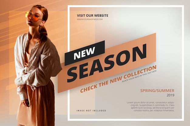 New season banner template