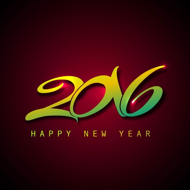New year 2016 shiny greeting Vector | Free Download