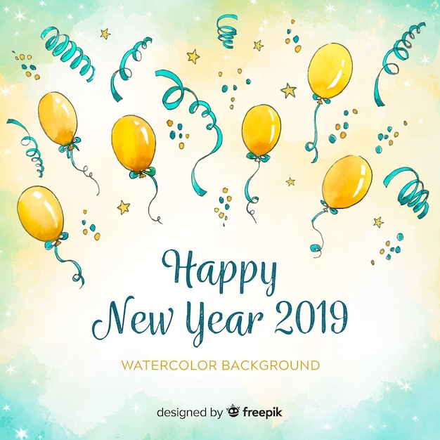 Free Vector | New year 2019 background