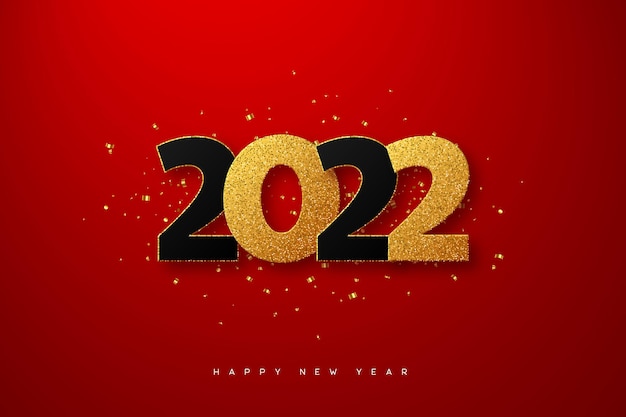Premium Vector New Year 2022 Card