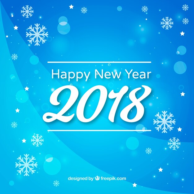 New year background 2018 | Free Vector