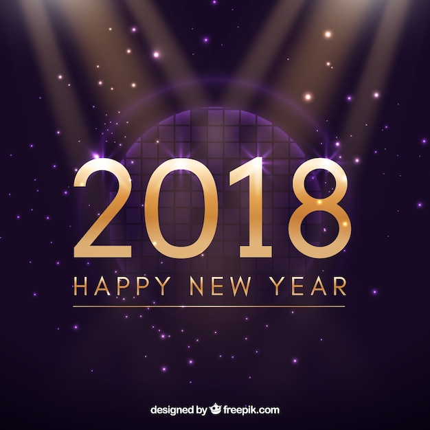 New year background 2018