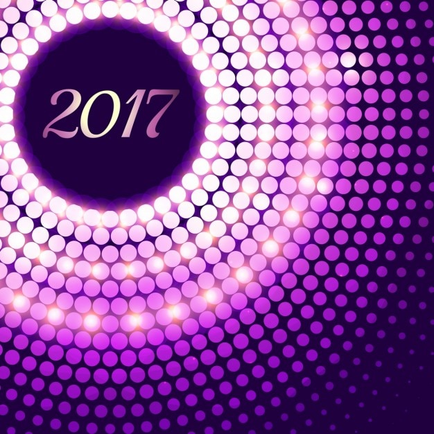 New year background with halftone dots