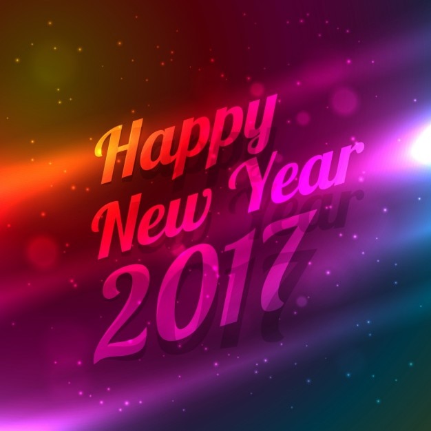 New year background with lights and bright\
colors