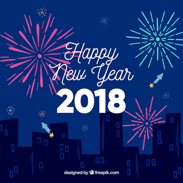 Download Free New Year Background With A Night City And Fireworks Free Vector Use our free logo maker to create a logo and build your brand. Put your logo on business cards, promotional products, or your website for brand visibility.