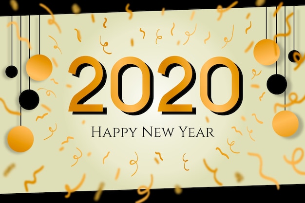 New year confetti background | Free Vector