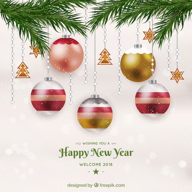 Free Vector | New year party background