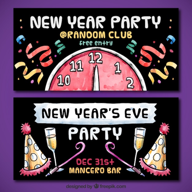 new year party invites