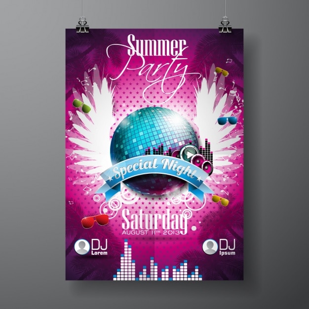 New year party poster design