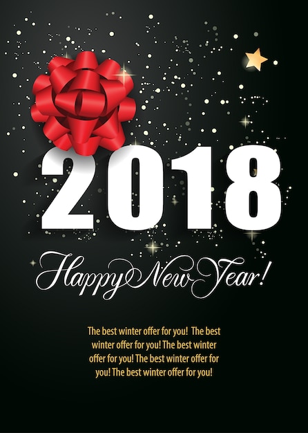 Free Vector | New year poster design