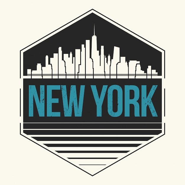 New york city label | Premium Vector