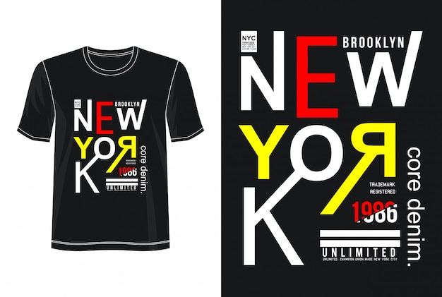 Premium Vector | New york city typography design t-shirt