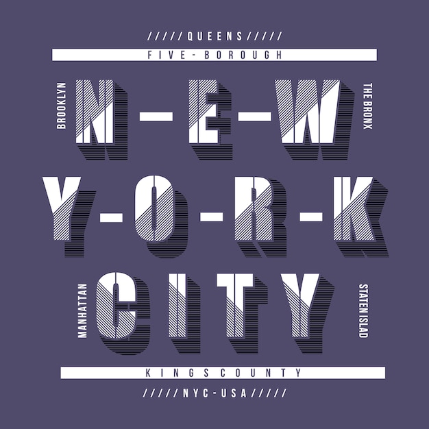 Download Free New York City Typography T Shirt Design Premium Vector Use our free logo maker to create a logo and build your brand. Put your logo on business cards, promotional products, or your website for brand visibility.