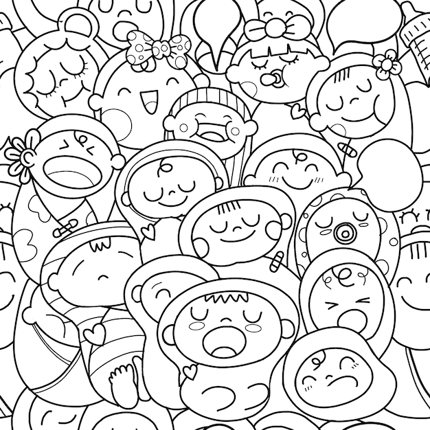 premium-vector-newborn-baby-seamless-pattern