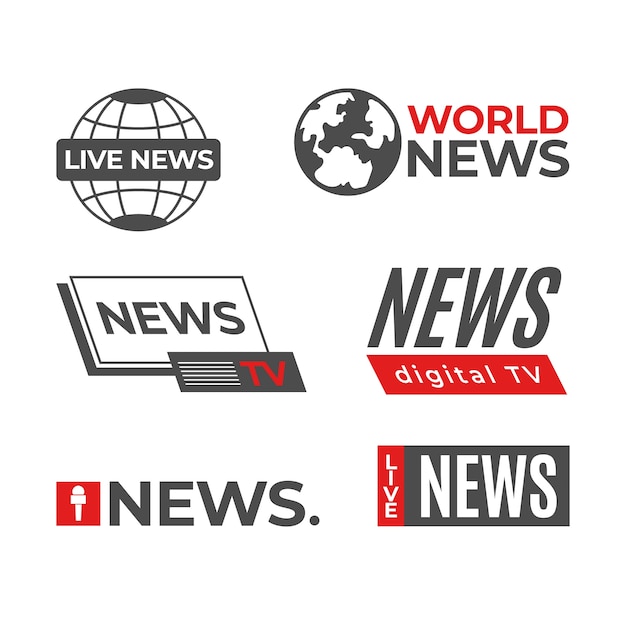 Download Free News Logo Collection Template Free Vector Use our free logo maker to create a logo and build your brand. Put your logo on business cards, promotional products, or your website for brand visibility.