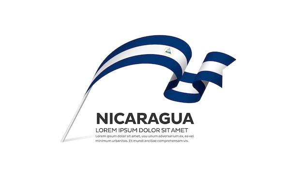 Premium Vector | Nicaragua flag vector