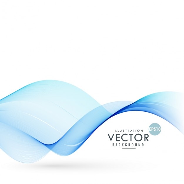 Nice background with blue waves Vector  Free Download