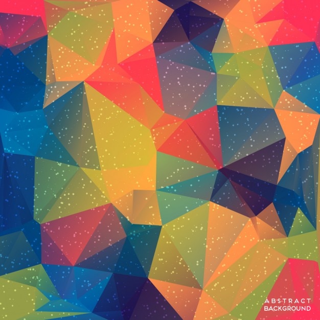 Free Vector Nice background with colorful geometric shapes