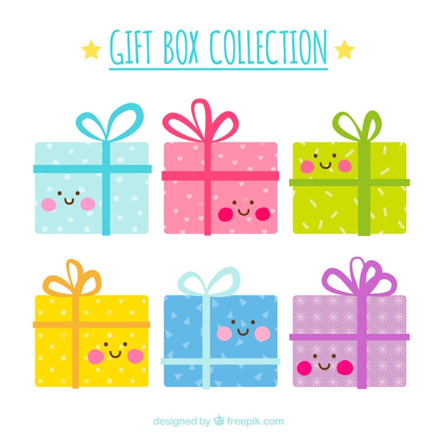 Download Free Vector | Nice birthday gifts pack