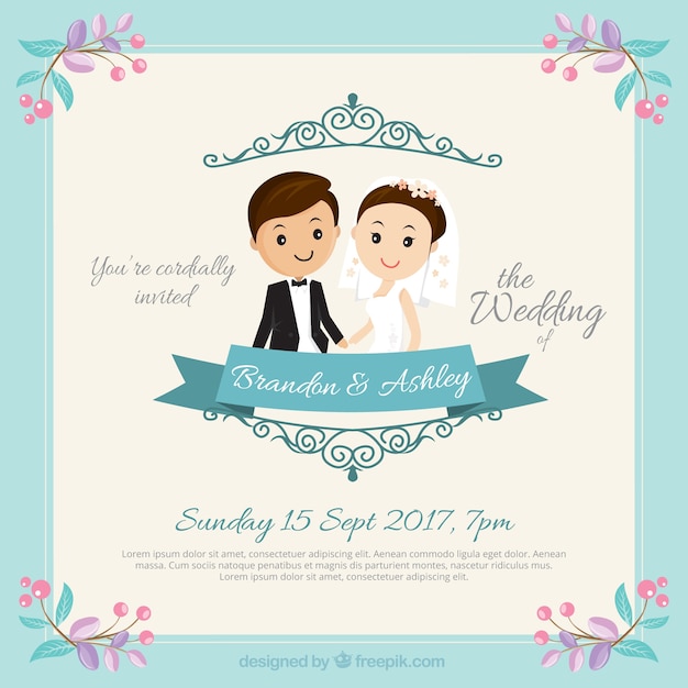 nice couple wedding invitation_23 2147540124