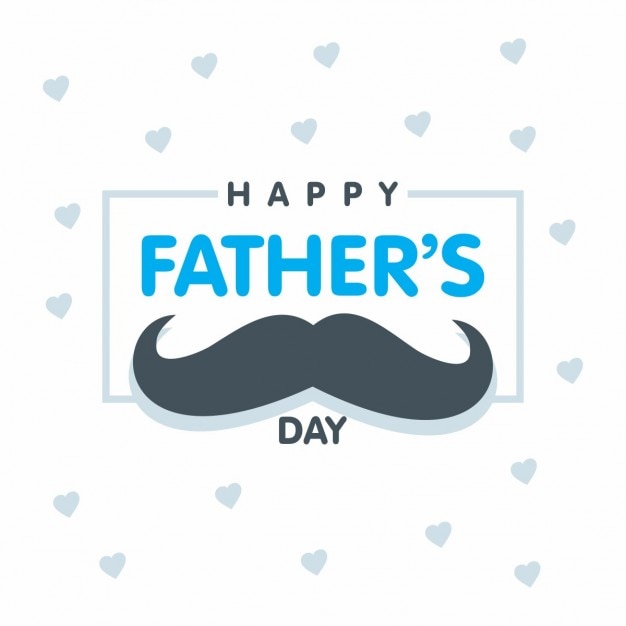 Nice father\'s day background with a vintage\
moustache
