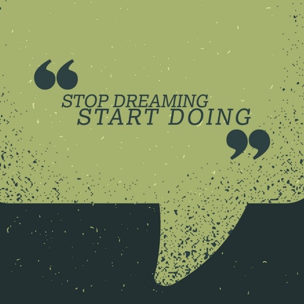 Nice quote on a green background Vector | Free Download