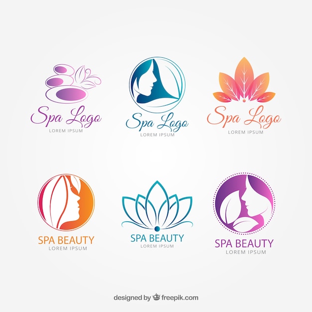 Download Massage Spa Logo Ideas PSD - Free PSD Mockup Templates