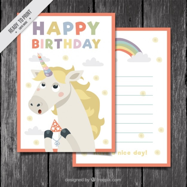 Free Free Unicorn Svg Birthday Card 47 SVG PNG EPS DXF File